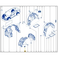 Заглушка порога renault megane iv oe 7703074622