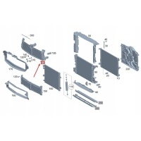 Mercedes - benz gla h247 upper air ducting mount a2478807101