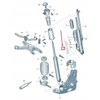 Audi rs7 sportback 4g rear right shock амортизатор 4g0512012f