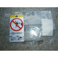 Наклейка автокресло dzieciecy - air сумка vw , audi , seat 3c0010492k , 5g0010029j