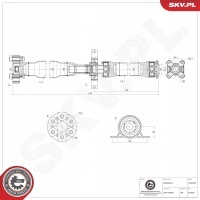 esen skv 76skv083 вал карданный