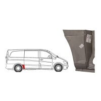 Накладка крыла мерседес вито viano w639 pr