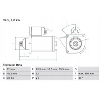 Стартер bosch 0986025270 51262017206 - > стартер bosch 0986025270