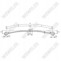 Листовая мерседес weweler f020t597za75 , o.e . 6553203502 , 33518000