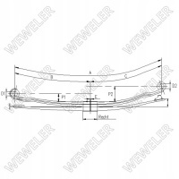 Листовая man weweler f088t360za75 , o.e . 85434026054