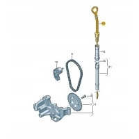 Штык мерка масляный audi a4 caddy 06b115611m aso