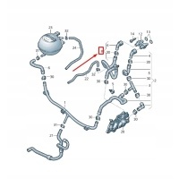 Audi a1 mk1 engine coolant hose 6r0122157af
