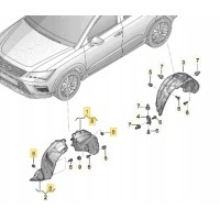 Oe seat 575809957c подкрылок левая передняя часть задняя seat ateca
