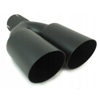 Насадка глушителя двойная ulter 2x80 60mm чёрный bl