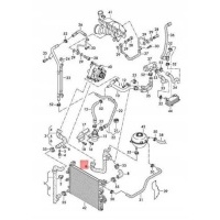 Volkswagen транспортер t6 coolant hose 7e0122447b