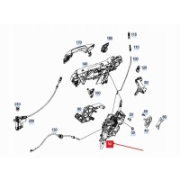 Mercedes - benz gle w167 rear right door lock a0997308200