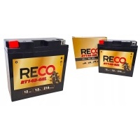 Аккумулятор мотоцикл гелевый reco rt14b - gel yt14b - bs yt14b - 4 12v 12ah 210a