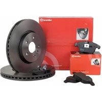 2× brembo 09.4869.34 диск тормозной brembo п 50 010 комплект тормозной колодок , тормоза тормоз
