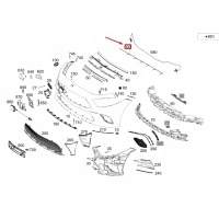 Мб cls c257 фронт bumper electrical wiring harness a2575401400