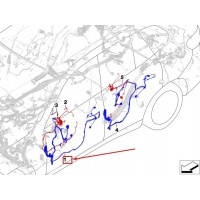 Bmw 3 g20 фронт left door cable harness 61129436273