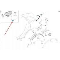 Панель wlewu топлива мерседес кзс w253 oe a2537570400