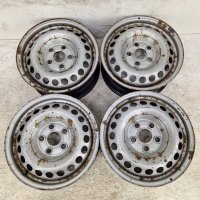 4× колесо штампованное volkswagen oe 7h0601027 6.5 