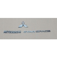 Логотип эмблема крышки багажника комплект mitsubishi space star ii