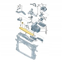 Volkswagen oe 5q0129954h накладка kierownicy воздушный