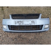 Бампер передний Skoda Fabia 2 restailing 2012 5J0807221D