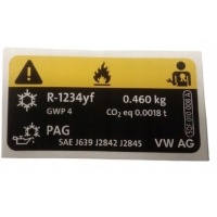 Табличка ac * середина холодильный 5qf010008a audi oe