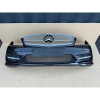 Бампер мерседес c класса w204 amg пакет светодиодный передняя рестайлинг