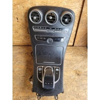 Панель кондиционера idrive часы деревянная мерседес w205 w - 205