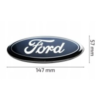 Эмблема логотип значек форд передняя / задняя 147x57 фиеста focus smax cmax tyl