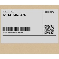 Решётка центральная basis frr bmw 5 g30 g31 g38