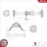 вал карданный audi a3 2.0 tfsi 05.16 - 12.17 5q0521101bj