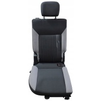 Кресло fiat doblo 2009 - 2015 - задняя 1 - osobowy czarno - szary