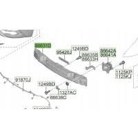 Hyundai тусон iii iv 2020 - 21r балка бампера задняя