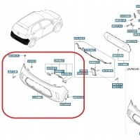 Бампер заднего kia picanto iii 2020 - после fl 86610g6010 86610 - g6010