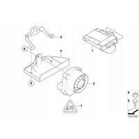 Крепление сирены bmw e81 65756940124