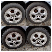 4× колесо алюминиевая альфа ромео oe yjrthf x 15 