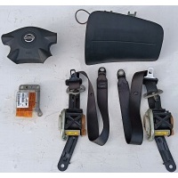 Nissan almera n16 рестайлинг 06 r комплект подушек безопасности airbag ремни сенсор набор 5d хэтчбек