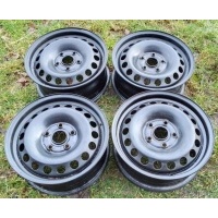 4× колесо штампованное volkswagen oe passat b5 caddy jetta гольф v vi touran seat altea 6.0 
