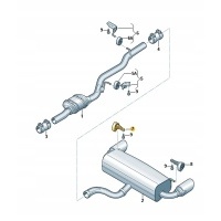 Volkswagen oe 8r0253144b вешалка системы трубы