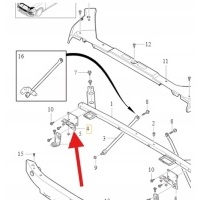 Крепление правый замка капота volvo s60 v60 2019 - oe 31468230