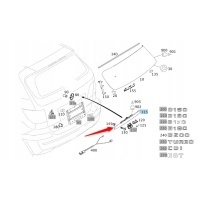Накладка крепление ручка багажника мерседес w245 a1697402093