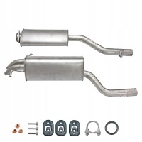 Комплект глушителей мерседес benz c - klasa w203 s203