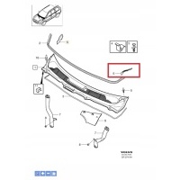 Volvo oe 8662736 уплотнитель крыла кожухов