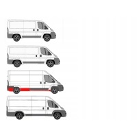 Порог / пороги / накладка / fiat ducato 06 - 24 средний l3 сторона правый !