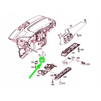 Мб b w246 instrument панель left molding trim lhd a2466804201