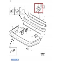 Крепление бампера задняя oe volvo 850 v70 v70xc