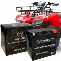 Аккумулятор agm mb30l - bs 12v 30ah moretti arctic cat harley davidson polaris
