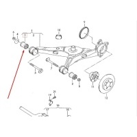 Сайлентблок заднего рычага Volkswagen Transporter T5 17897, 7H0501132A, 7H0501132