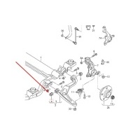 Сайлентблок переднего рычага Volkswagen Transporter T5 PSE1157, 7H0407152F, 7H0407152B, 7H0407151F, 7H0407151B, 2H0407183A, 7H0407183