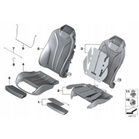 Обшивка сиденья сиденья спортивный , кожа , левый bmw f33 52108492373