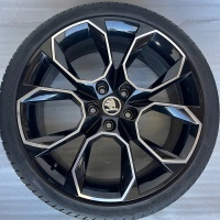 4× колесо алюминиевая skoda oe 5e0601025bd 7.5 